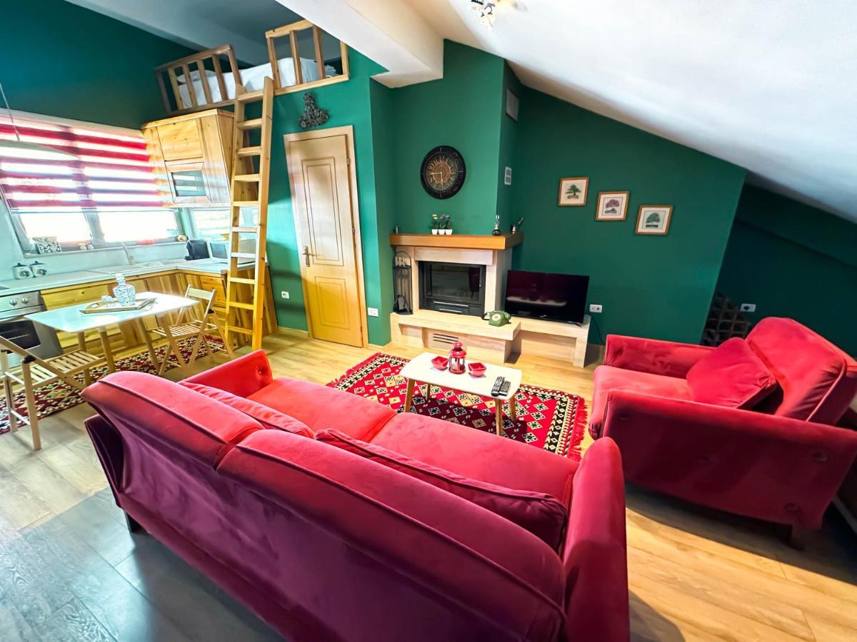 Cozy Elegance Above Korca Apartment Екстериор снимка